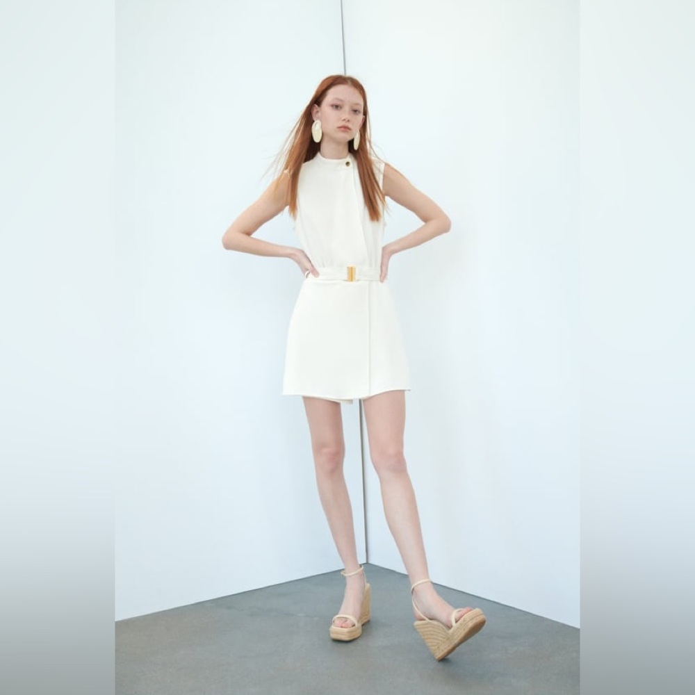 ZARA BUCKLED SHORT JUMPSUIT